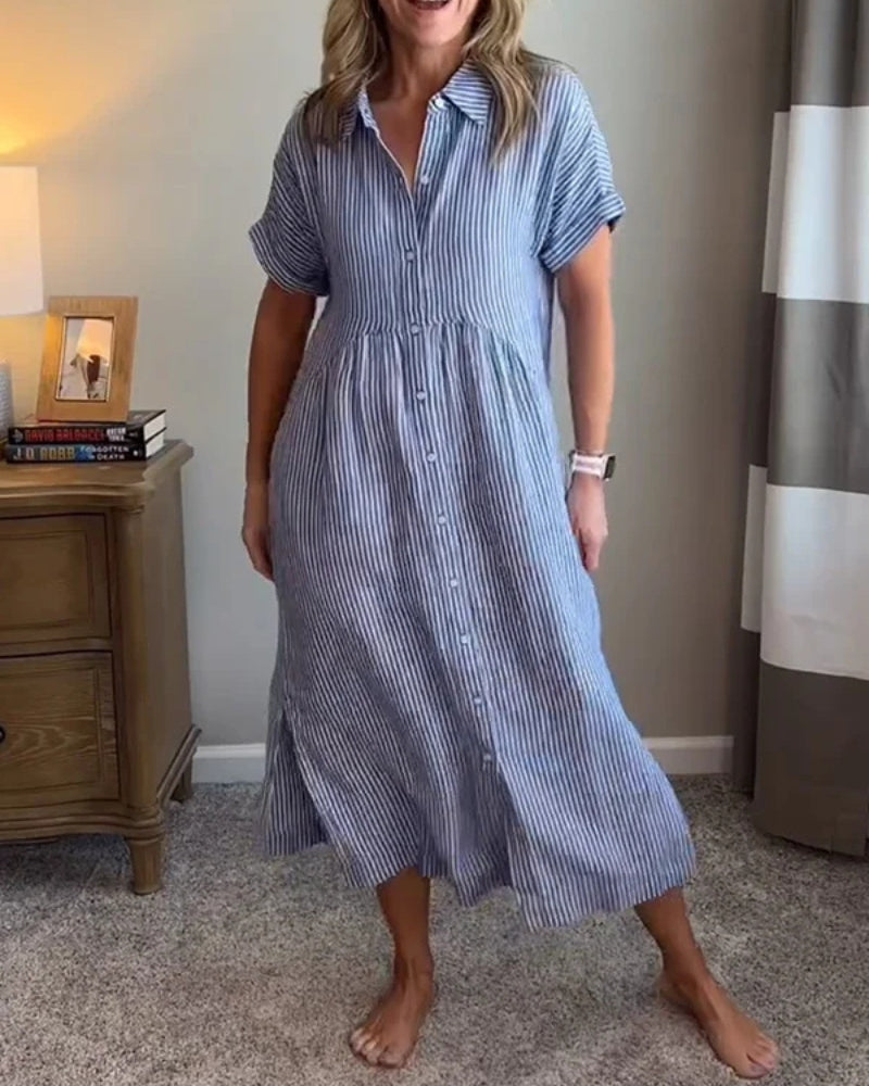 ANOREA - ROBE À RAYURES ÉLÉGANTE