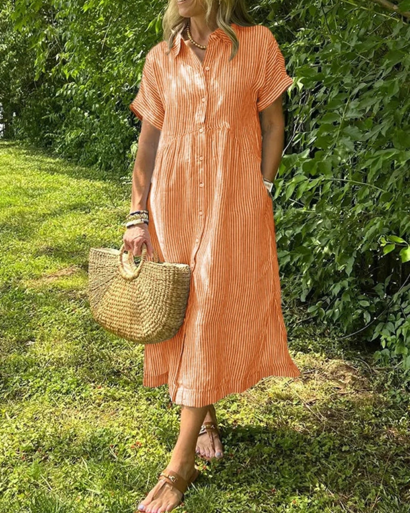 ANOREA - ROBE À RAYURES ÉLÉGANTE