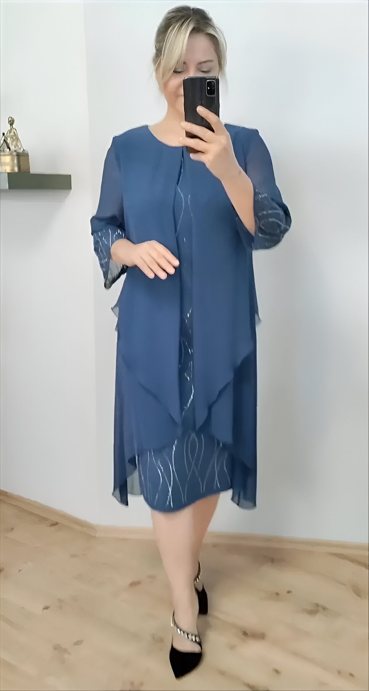 Claudia™ - Robe fluide élégante avec superposition