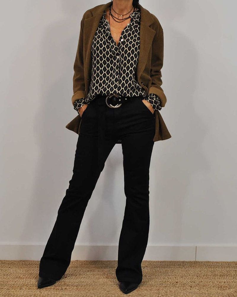 EDWINA I BLOUSE GÉOMÉTRIQUE