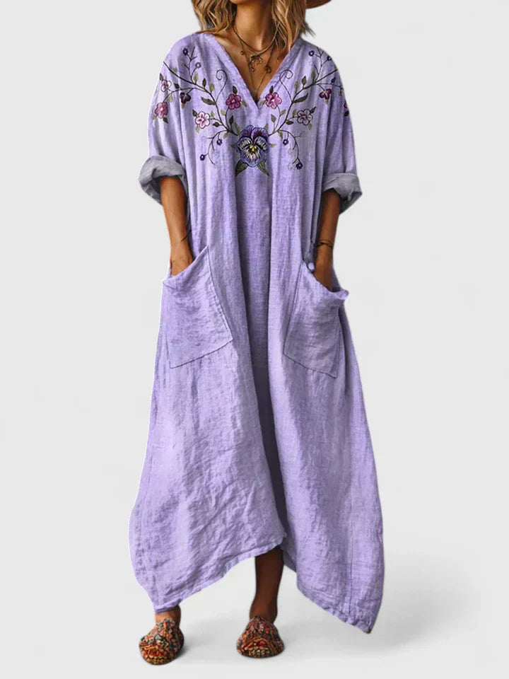 Maria – Robe à décolleté en V