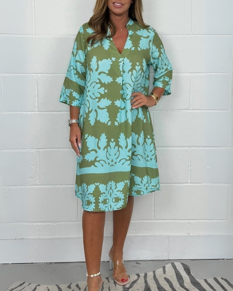 BAROLA - ROBE BOHO EN V