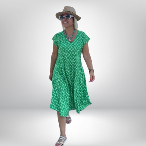 Leonie – Robe à décolleté en V et silhouette fluide