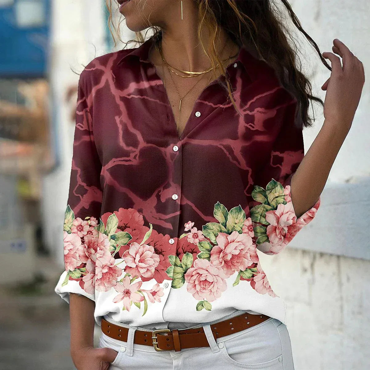 GEERTJE I BLOUSE IMPRIMÉE MODE