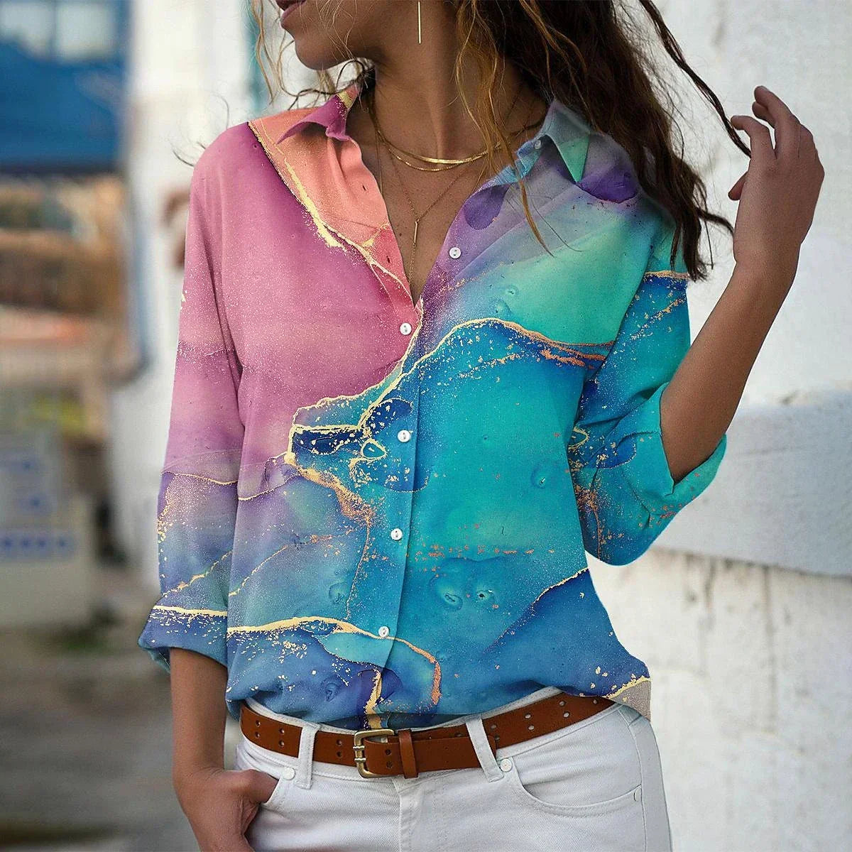 GEERTJE I BLOUSE IMPRIMÉE MODE