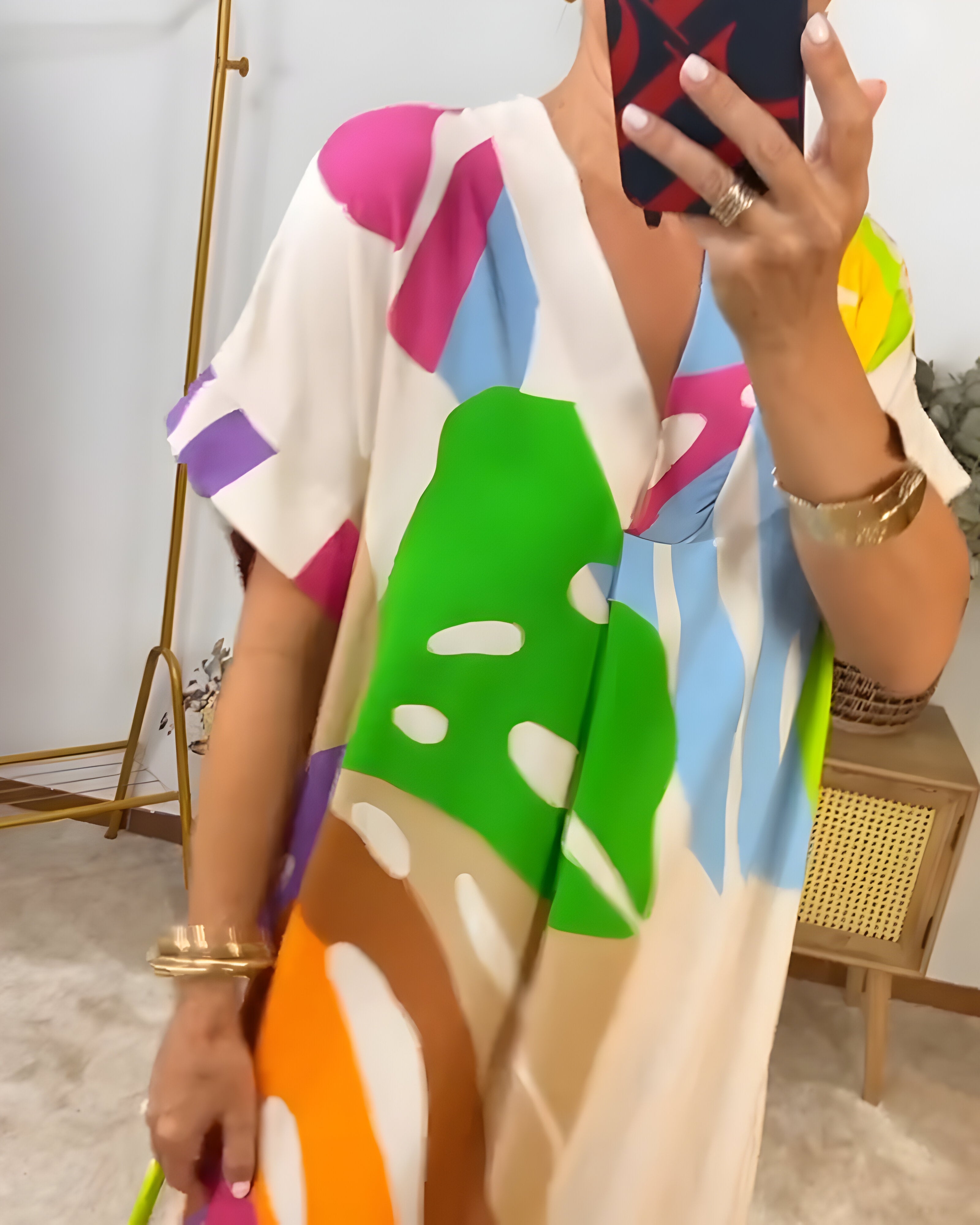 Rosaline™ - Robe décontractée colorée