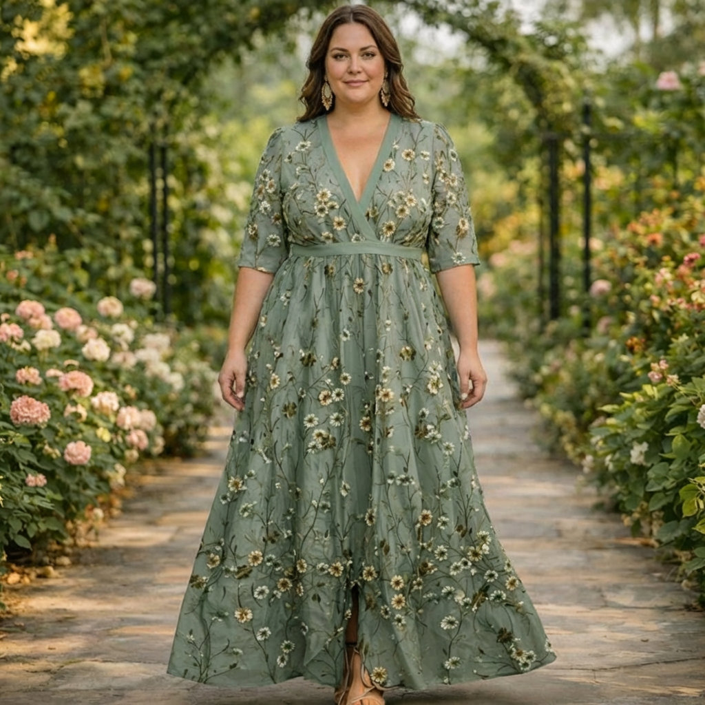 Seraphina | Robe Maxi Élégante Botanique