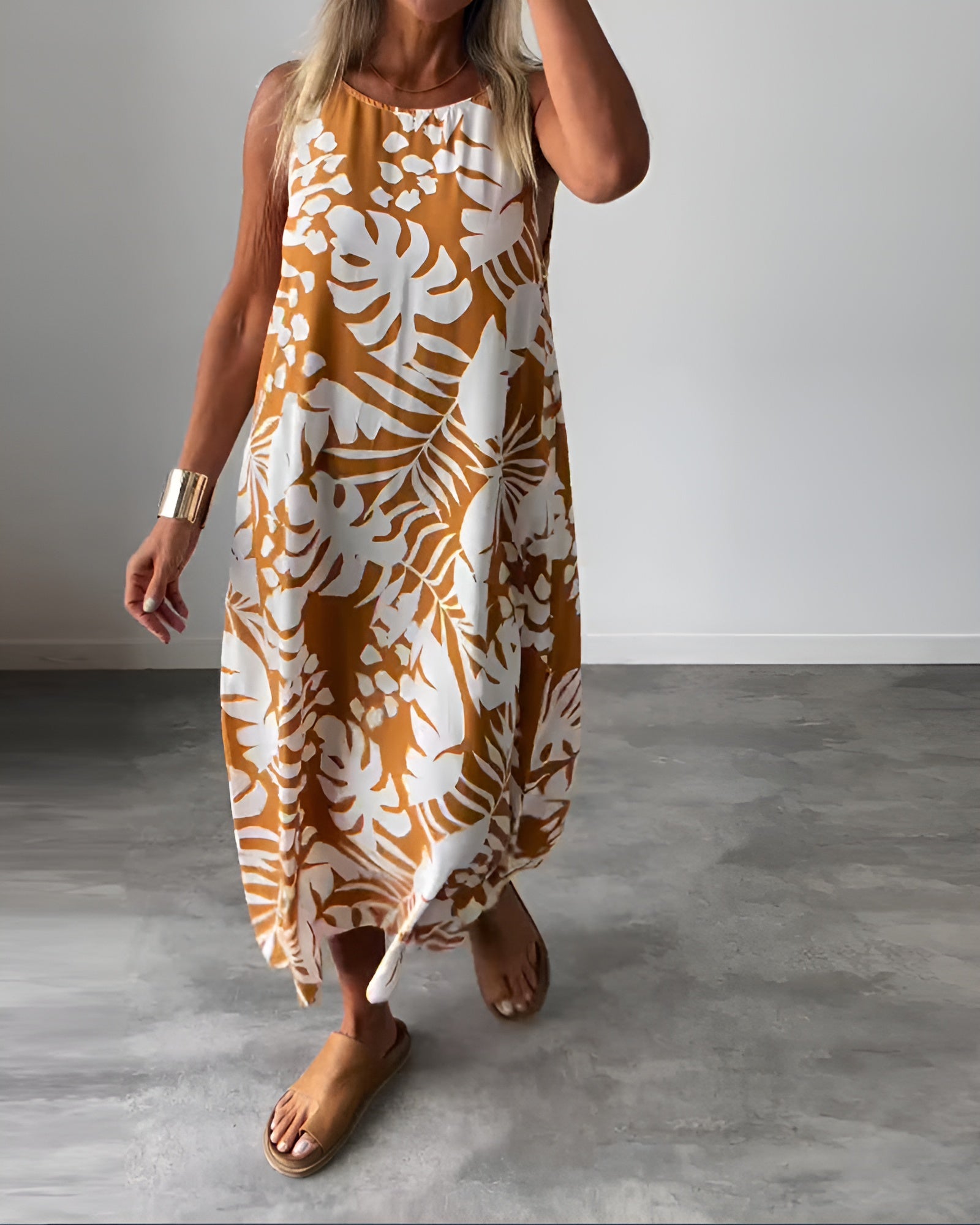Liora – Robe d'été avec Imprimé Tropical