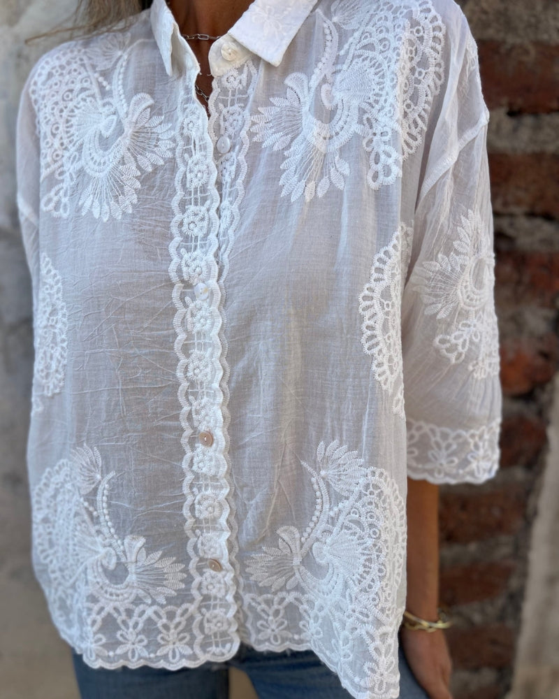 IAREL - BLOUSE ÉLÉGANTE EN DENTELLE