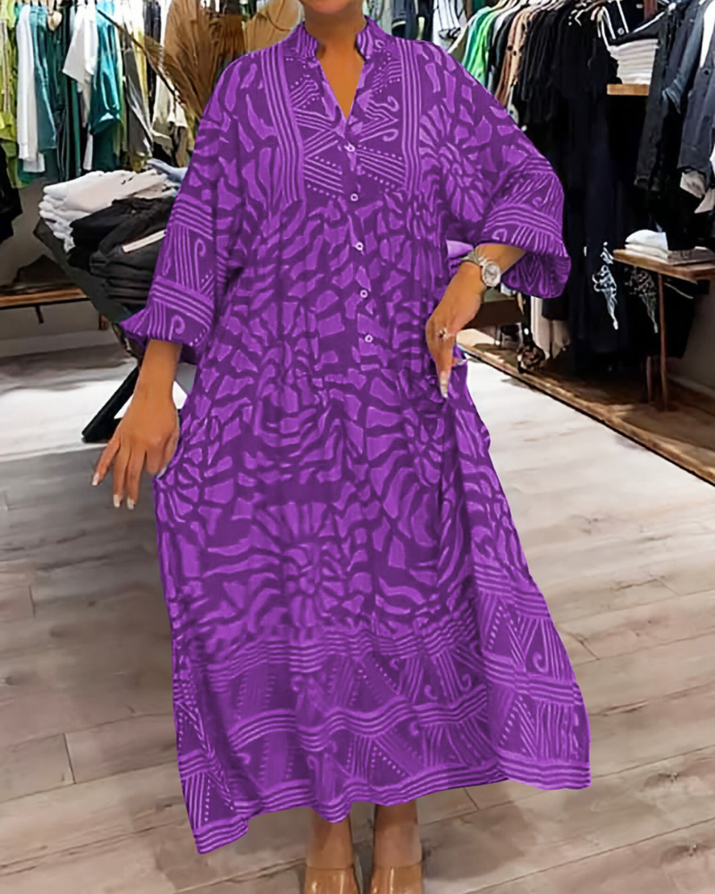 LENARA - Robe maxi imprimée