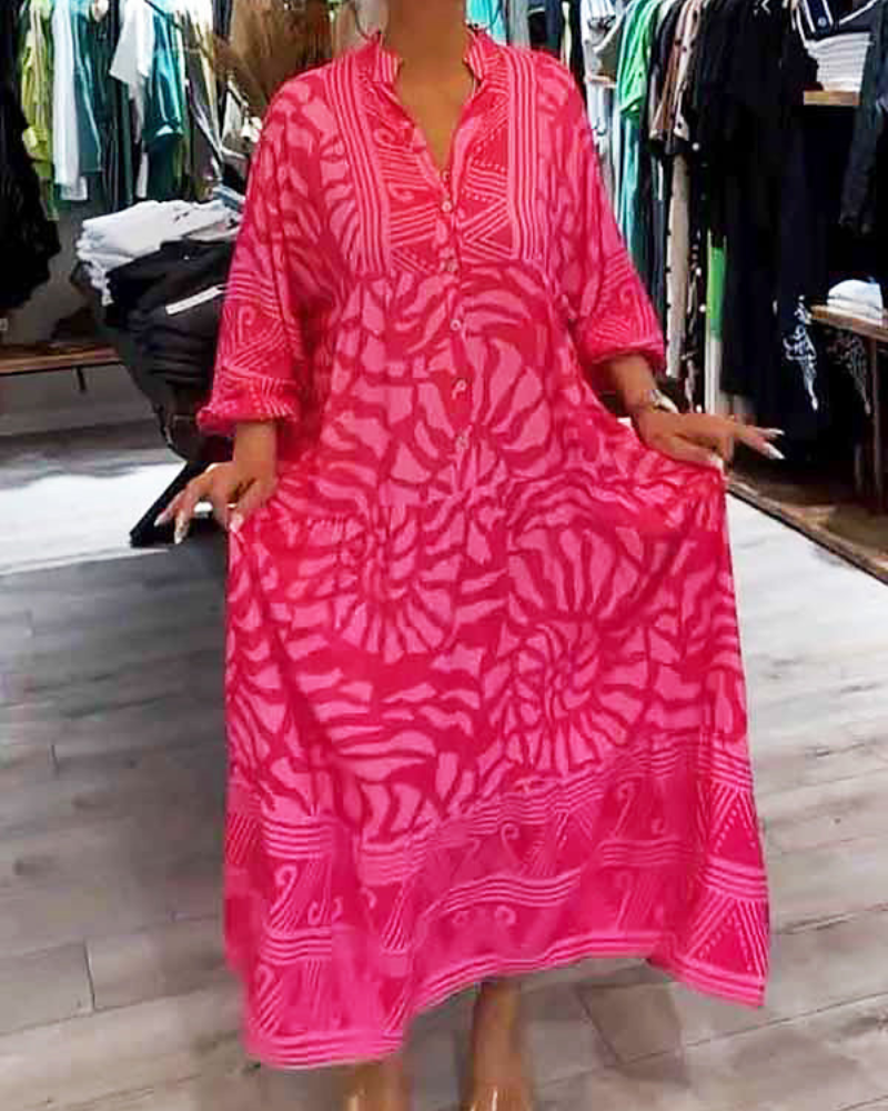 LENARA - Robe maxi imprimée