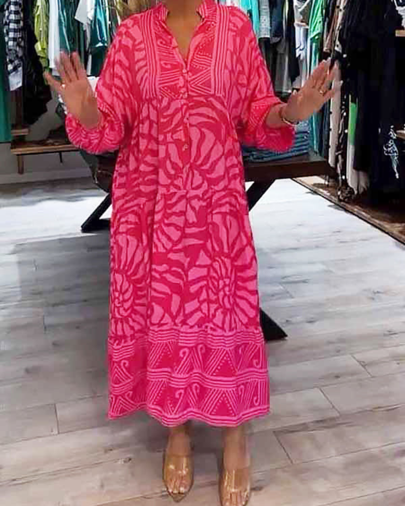 LENARA - Robe maxi imprimée