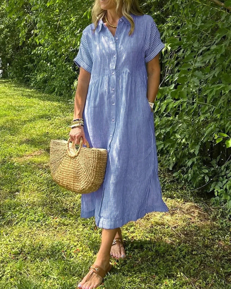 ANOREA - ROBE À RAYURES ÉLÉGANTE