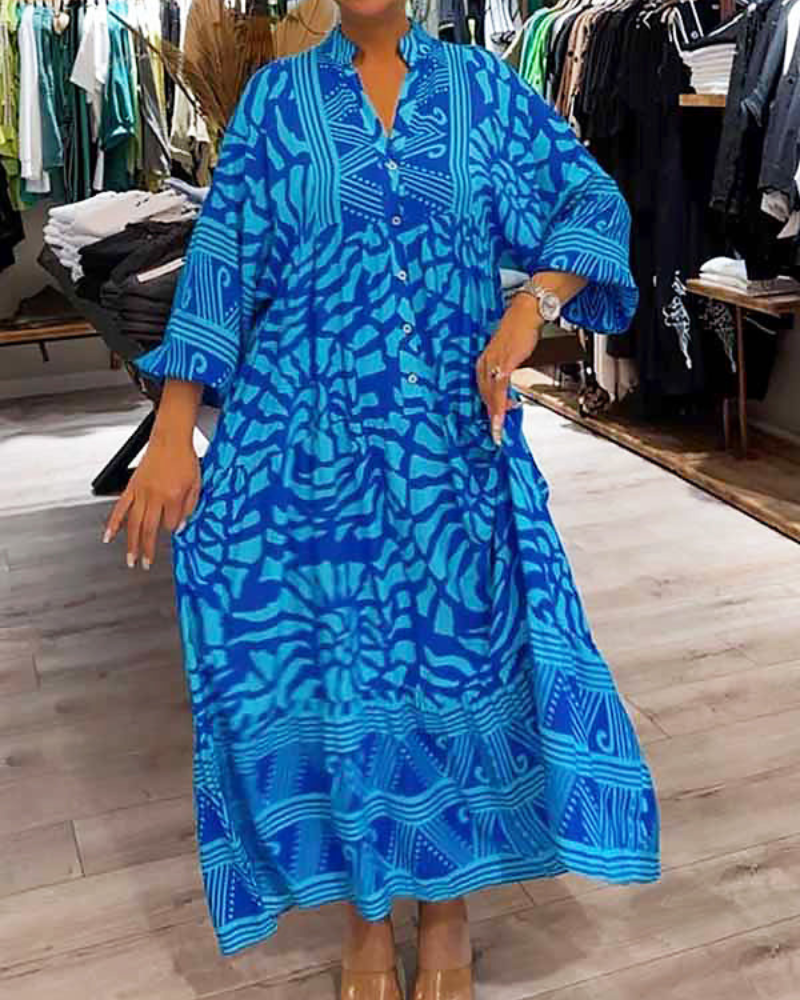 LENARA - Robe maxi imprimée