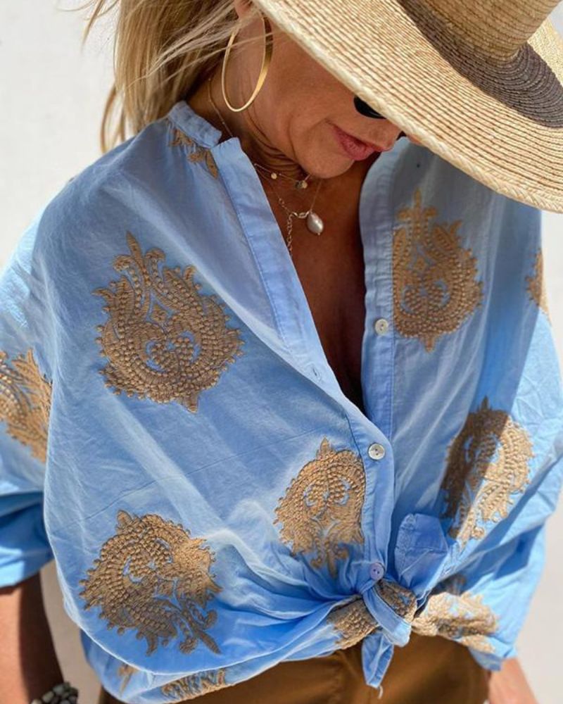 Lina – Blouse avec des broderies élégantes
