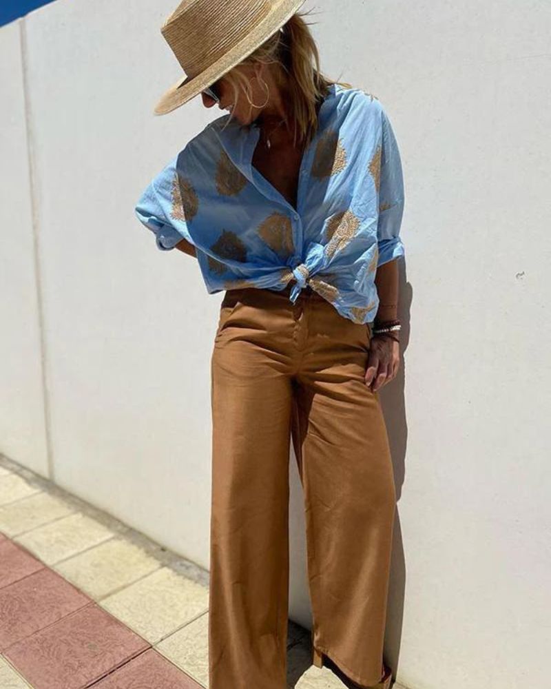 Lina – Blouse avec des broderies élégantes