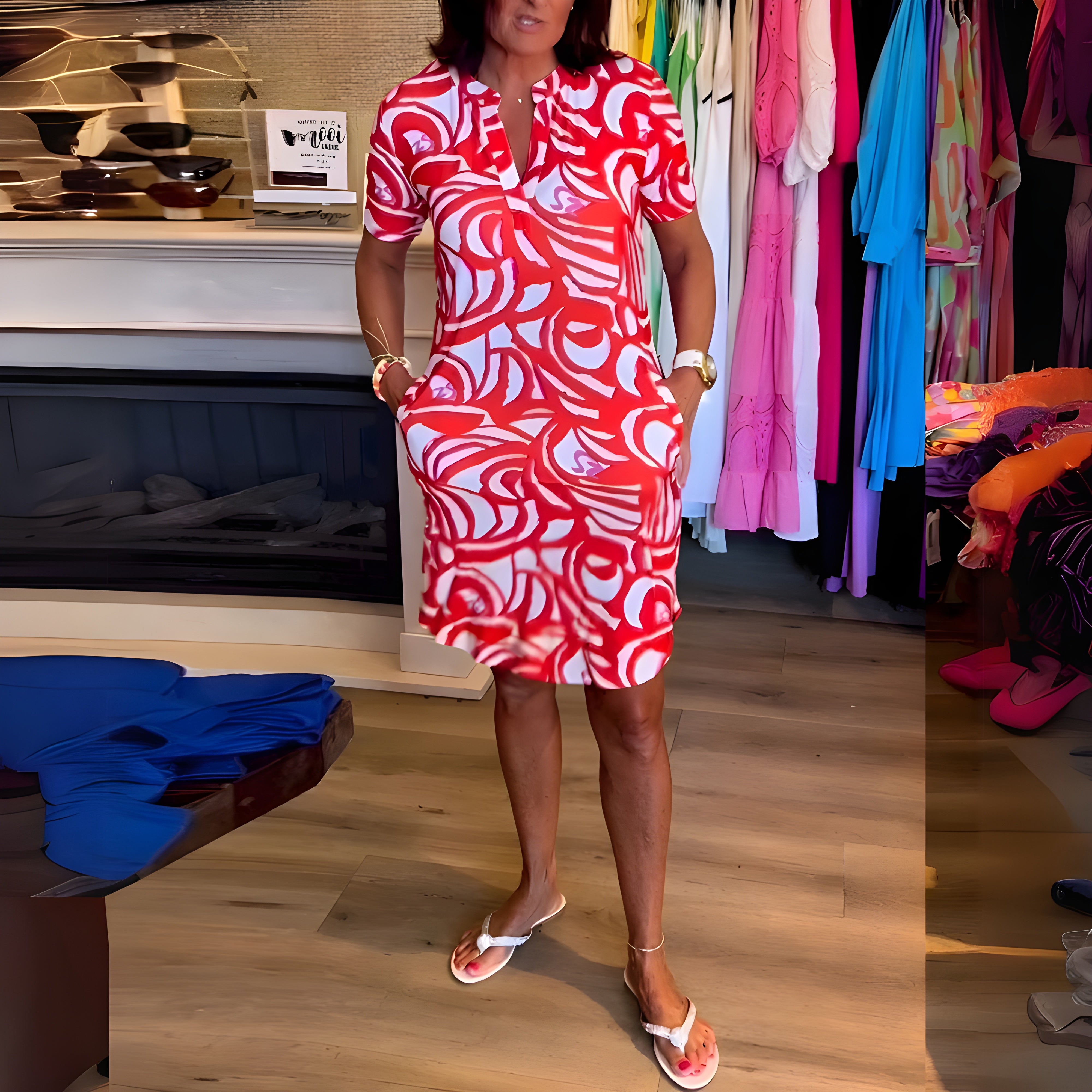 Mila – Robe à manches courtes