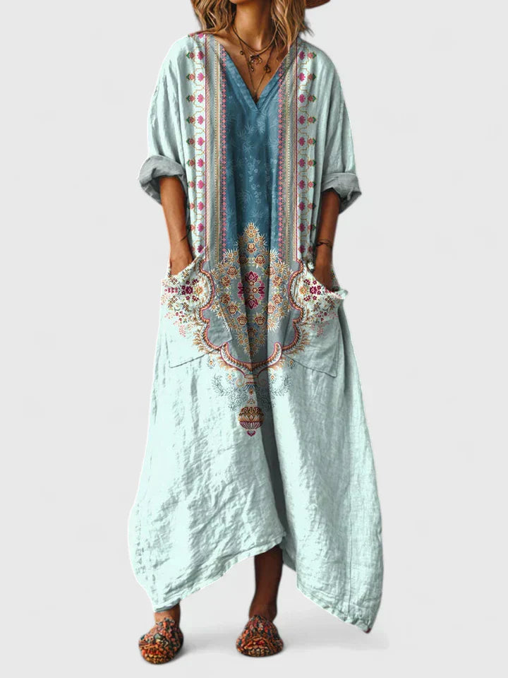 Maria – Robe à décolleté en V