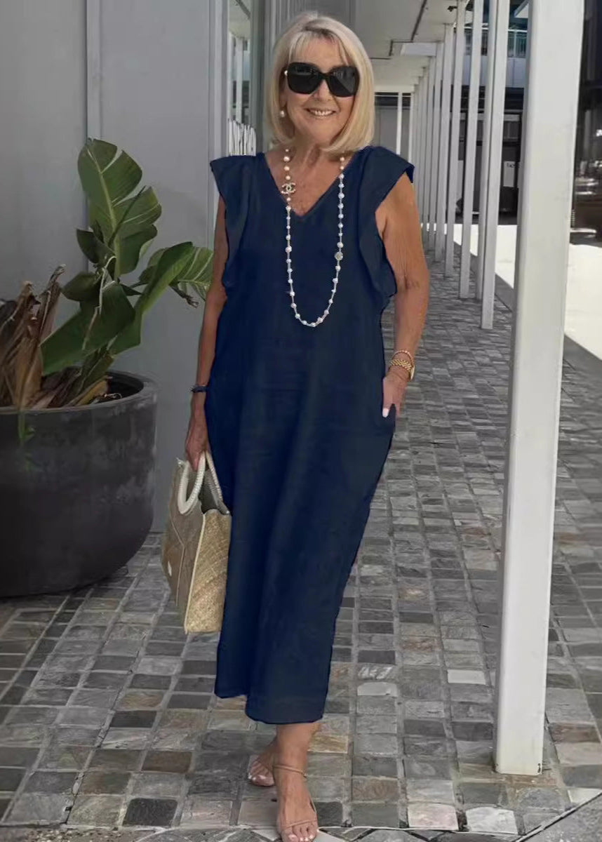 Nora – Robe sans manches avec décolleté en V