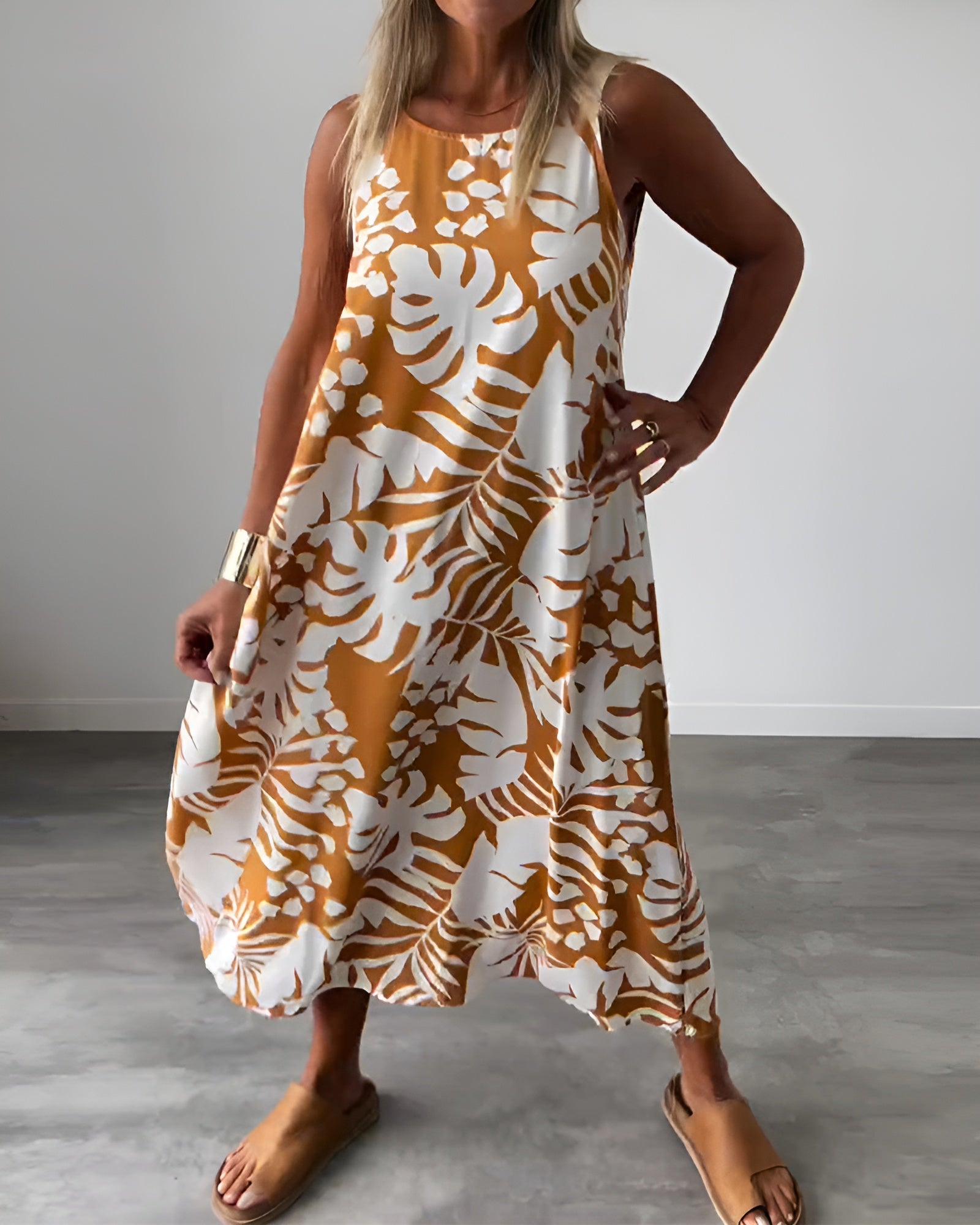 Liora – Robe d'été avec Imprimé Tropical