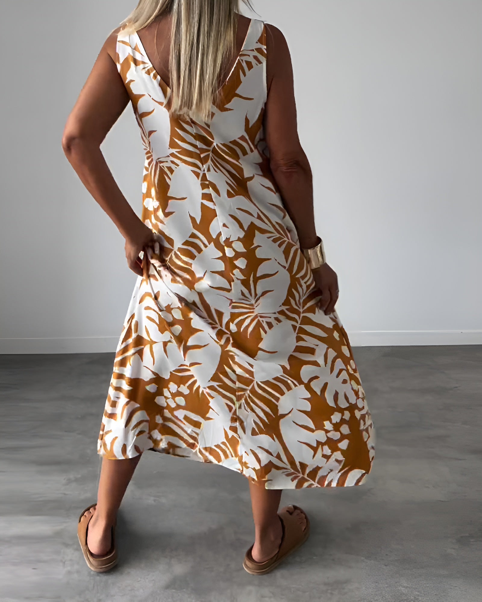 Liora – Robe d'été avec Imprimé Tropical