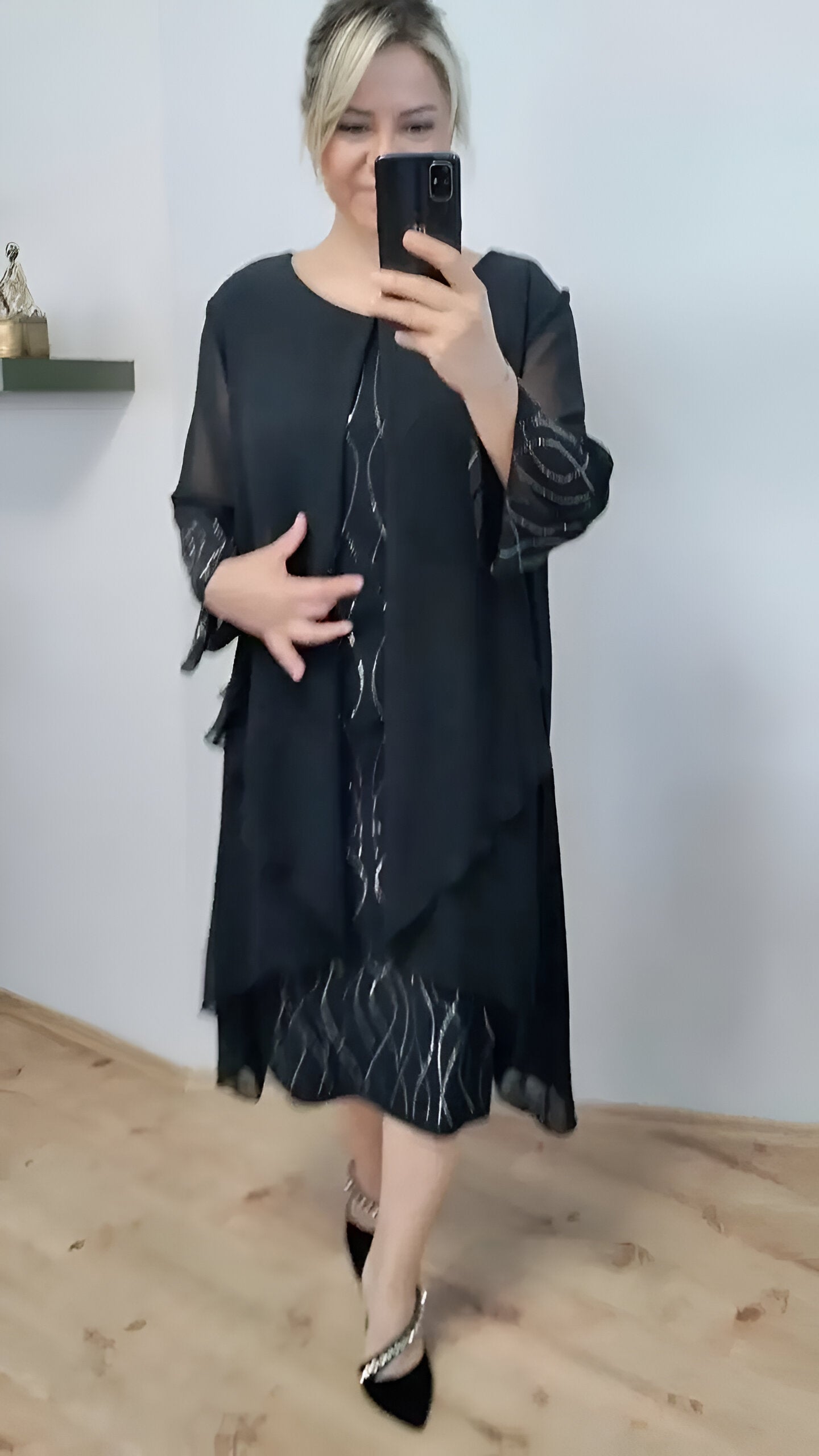 Claudia™ - Robe fluide élégante avec superposition