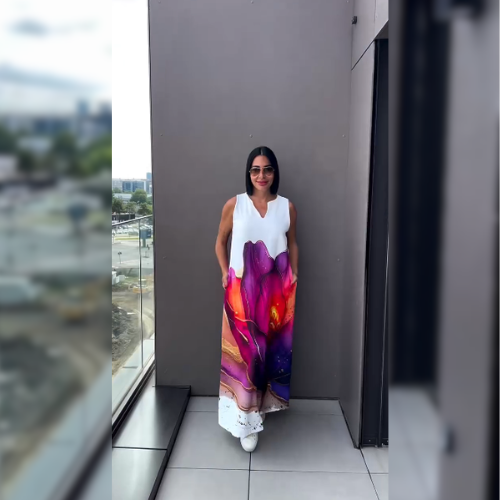 Orielle™ – Robe artistique abstraite