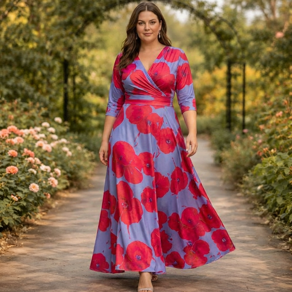 Rosalie | Robe Maxi Wrap à Fleurs
