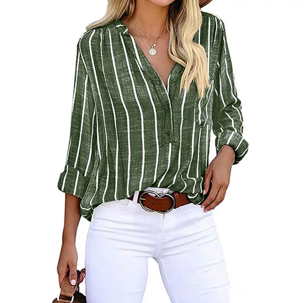 AGATHE I BLOUSE ÉLÉGANTE À RAYURES