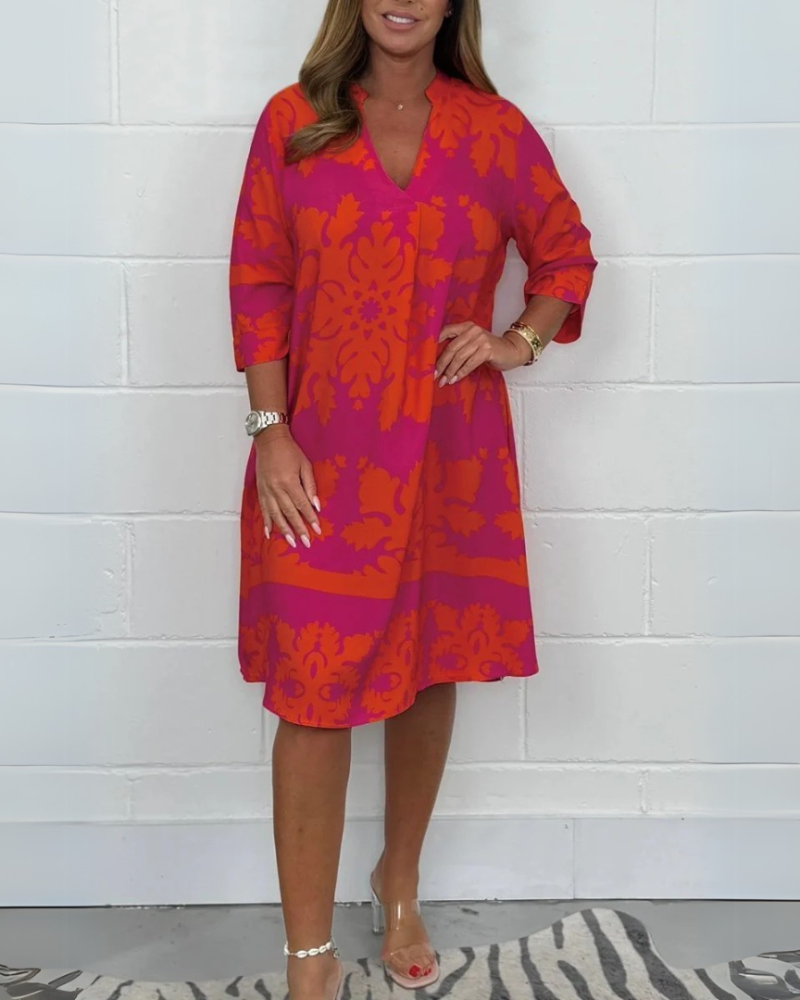 BAROLA - ROBE BOHO EN V
