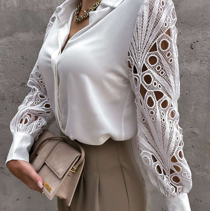 BLUSE À COL MODERNE ENGELBERTA
