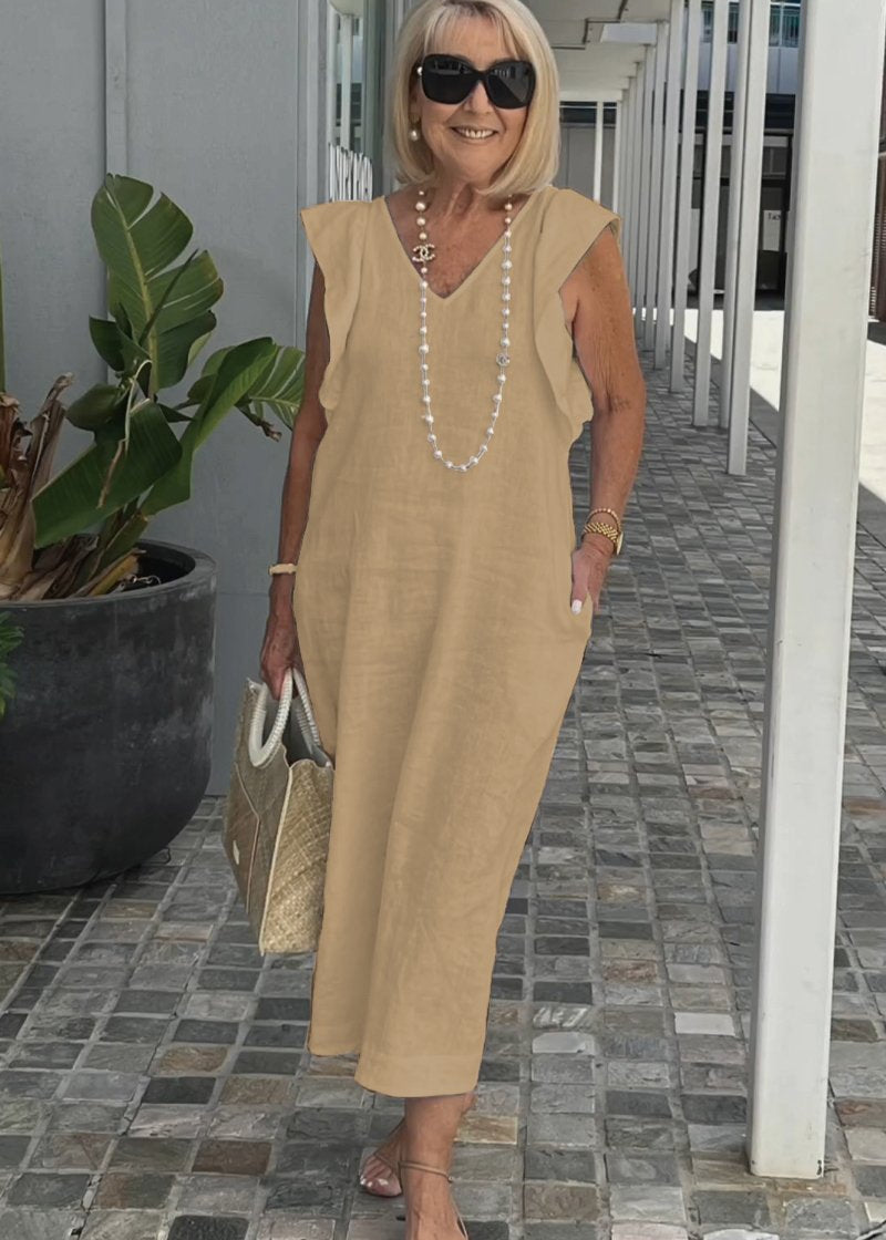 Nora – Robe sans manches avec décolleté en V