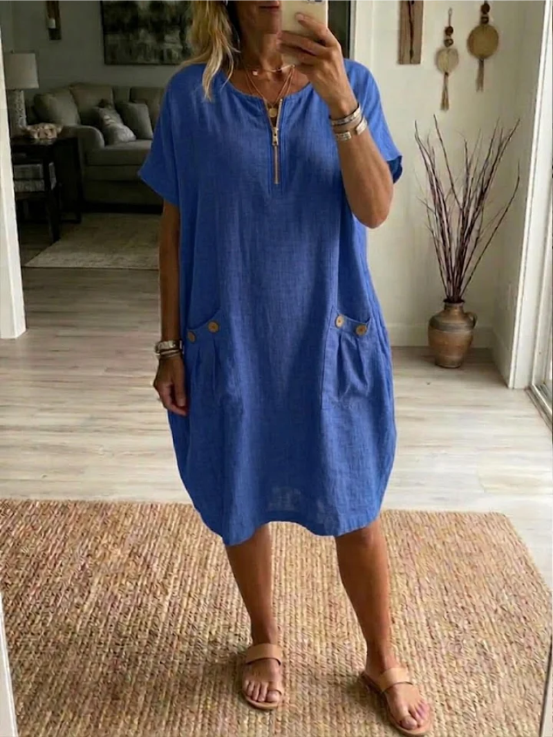 Tessa – Robe avec fermeture éclair