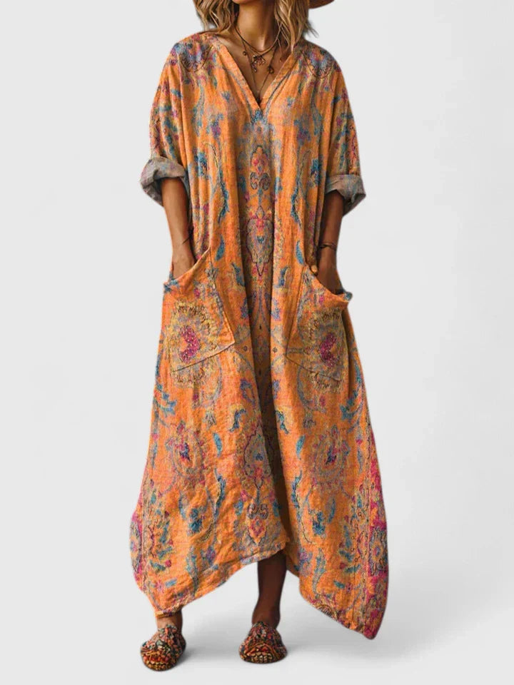 Maria – Robe à décolleté en V