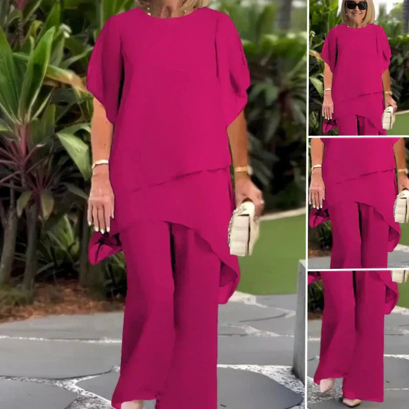 Linda – Ensemble avec top et pantalon assorti