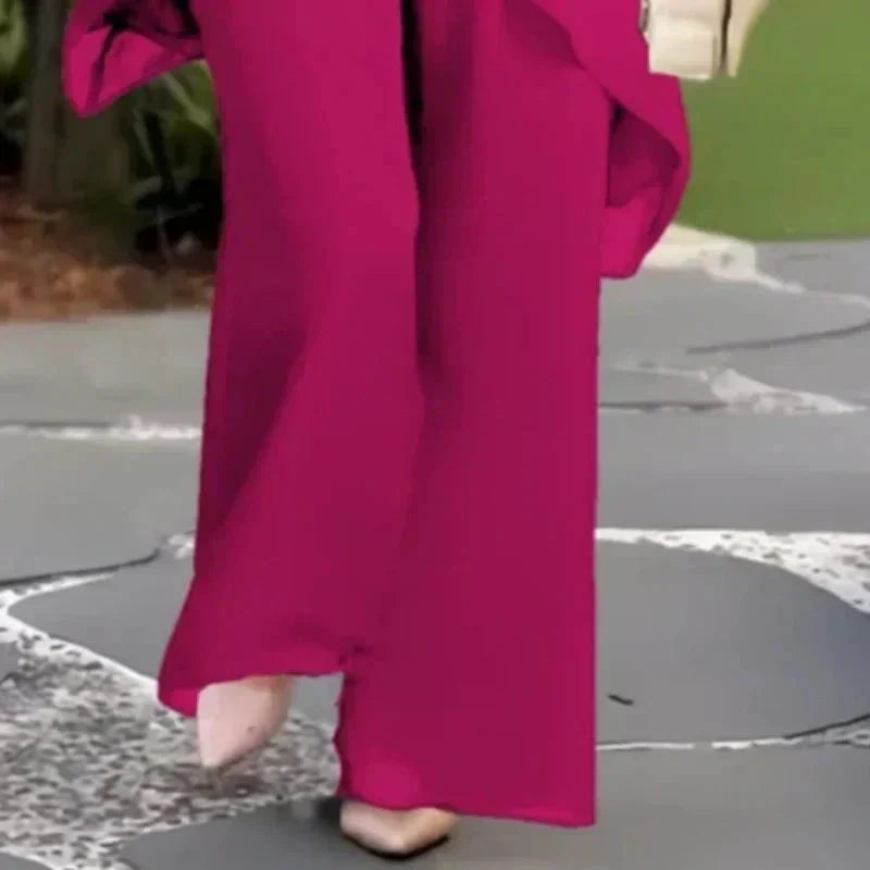 Linda – Ensemble avec top et pantalon assorti