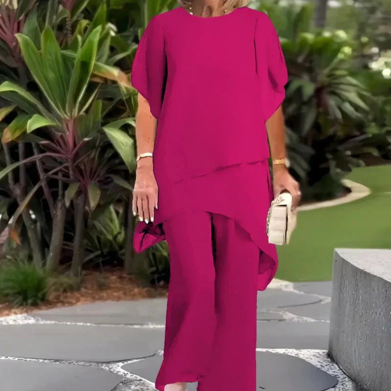 Linda – Ensemble avec top et pantalon assorti
